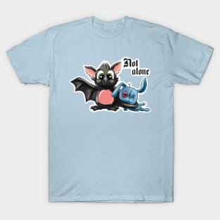 Not alone. Halloween friends. T-Shirt